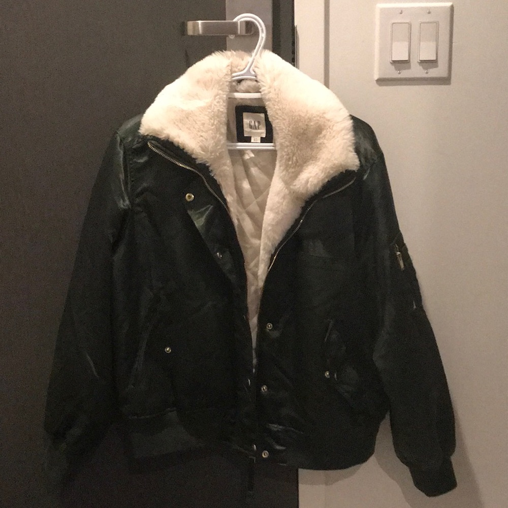 The GAP Faux Fur Bomber Jacket
